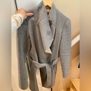 Laundry by Shelli seagal light gray heather wool blended women coat size small